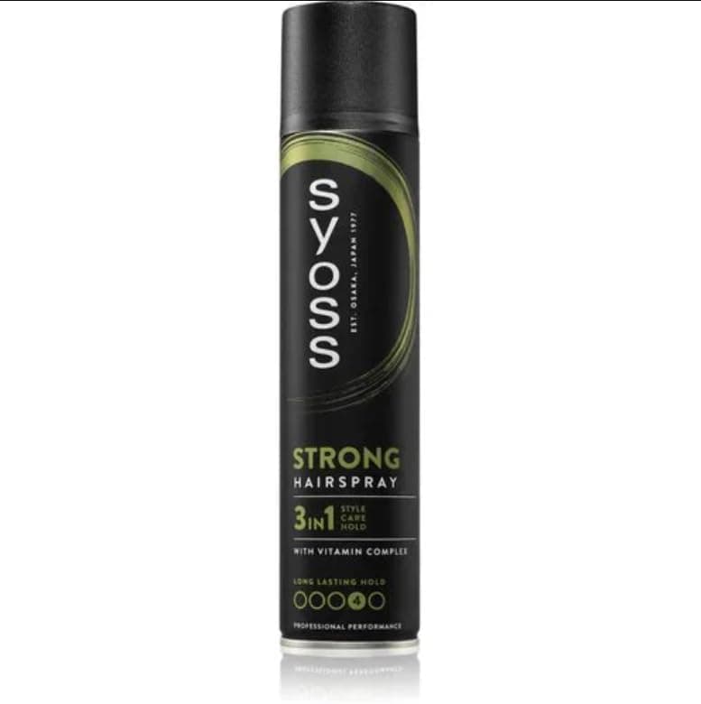 Strong Hairspray,3 in 1 Style Care Hold,withVitamin Complex