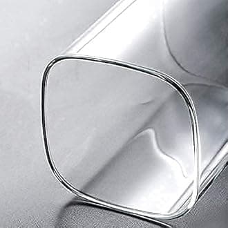 Jinelza Glass Canisters Food Storage Containers Set With Airtight Bamboo Wooden Lids - Food Storage Glass Jar for Candy, Cookie, Rice, Sugar, Flour, Pasta, Nuts (700ML SQUARE JAR, 6 PCS)