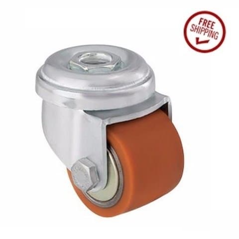 Blickle Swivel Caster 1-3/8" x 1" Poly Wheel (10mm ID Stemless Fork)