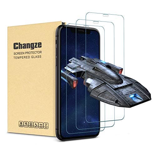 Changze Screen Protector for iPhone 11 /iPhone Xr(6.1inches) Pack of 3,9H Hardness 2.5D Edges Tempered Glass Film Resist Scratch Anti Crack&Fingerprints,Easy to Install.