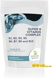 B Vitamins Super B Mulitvitamin Complex Complex 30 Tablets - LetterBox Friendly UK Fast Delivery -B1 B2 B3 B5 B6 B7 B9 B12