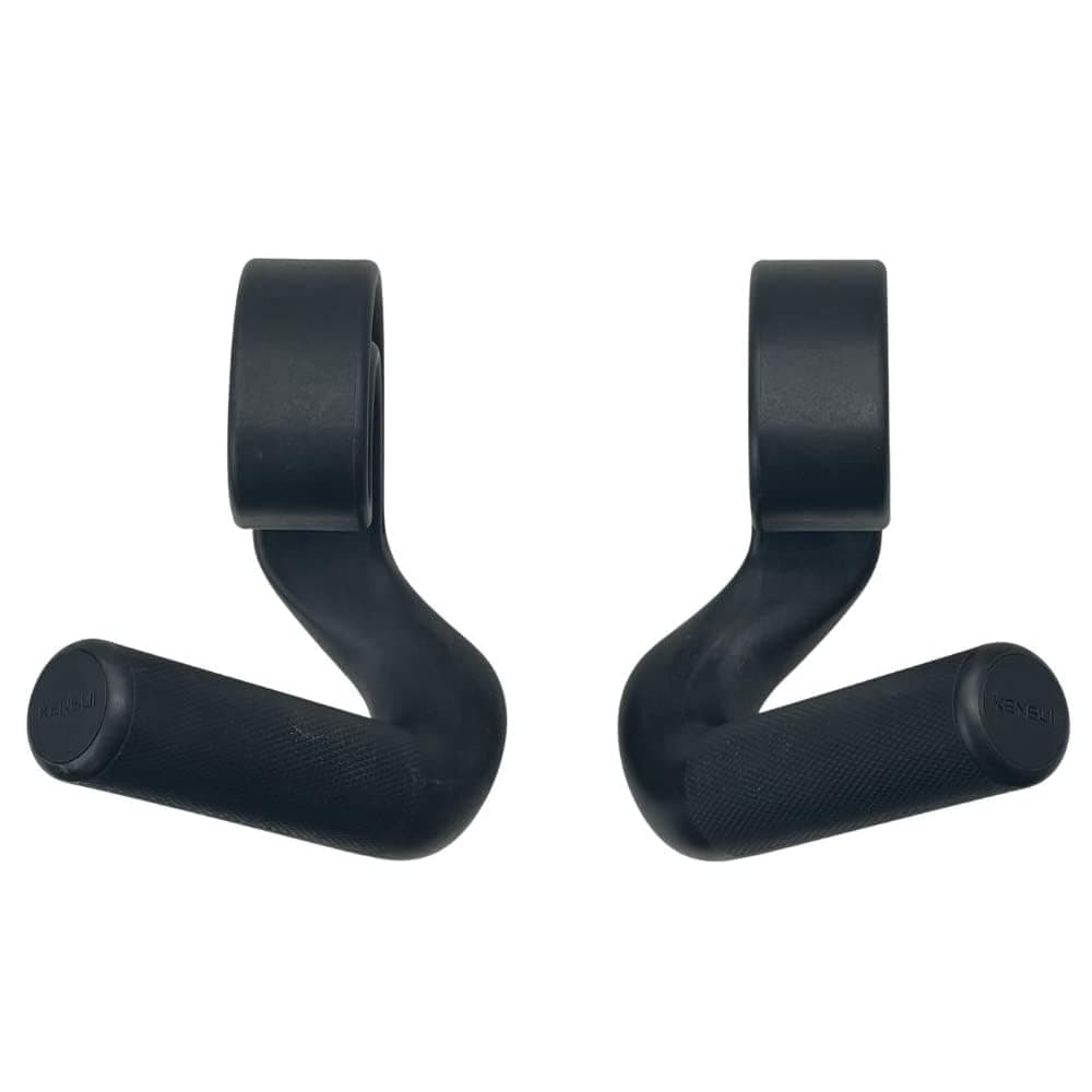Angled Grip Handle Attachment, 2 Pack Compact Pull Up Bar, Neutral Grip Handle Attachment for Pull-up Bars, Barbells and Resistance Bands, Multifunction Gym Accessories, Black