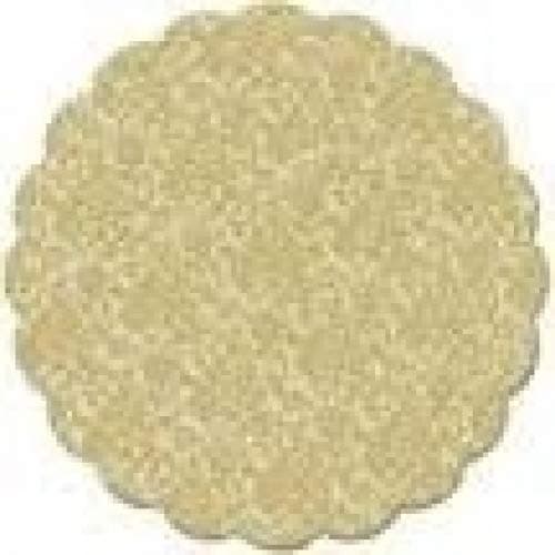 Tapetinho De Brigadeiro/Intermediate Plastic Liner for Candies (9 cm, Gold Lace/Ouro Renda)