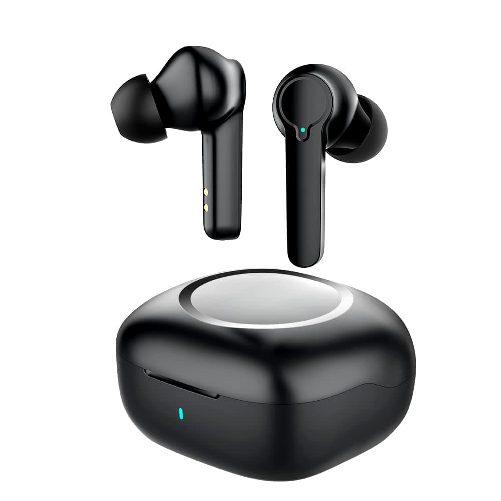 Wireless Earbuds,Noise Cancelling Earbuds Built-in 4 Mic, Bluetooth Headphones，IPX5 Waterproof, Deep Bass Bluetooth 5.1,Music Earbuds,Gaming Headphones