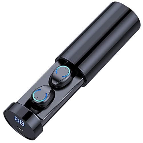 True Wireless Earbuds – TWS Bluetooth Earbuds 5.0 | Excellent Hi-Fi Sound | Noise Cancelling Earbuds | for iPhone & Android | for Sports, Gym etc.| Built-in Mic (Black-1)