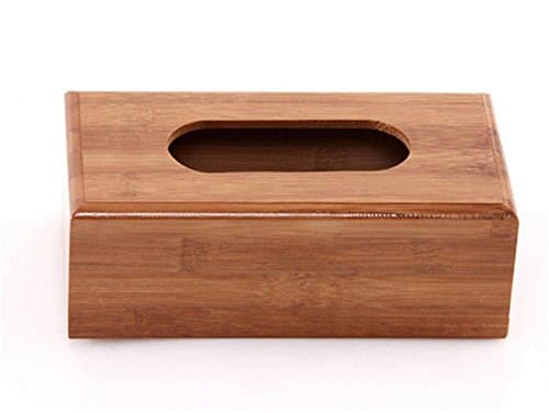 Bamboo Tissue Box Case Holder Storage Removable Paper Funny Diy Wood Rectangular Towel