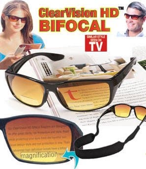 Clearvision HD Bifocals Sunglasses- 3.0x Magnification