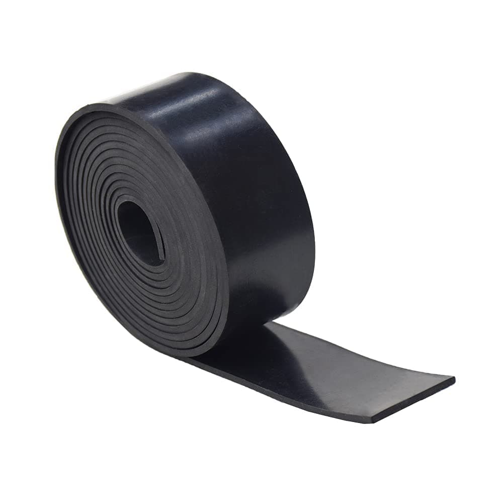 Neoprene Rubber Strips,Sheet,Rolls 1/8 (.125)" Thick X 2" Wide X 10'Long, Solid Rubber for DIY, Gasket, Seal,Pads