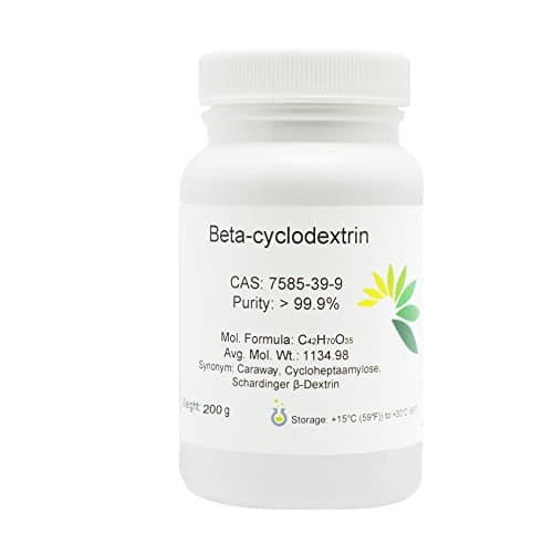 Beta-Cyclodextrin, 99.9+%, Ultra Pure, 200 Grams, Pharmaceutical Grade! Quality Guaranteed!Q