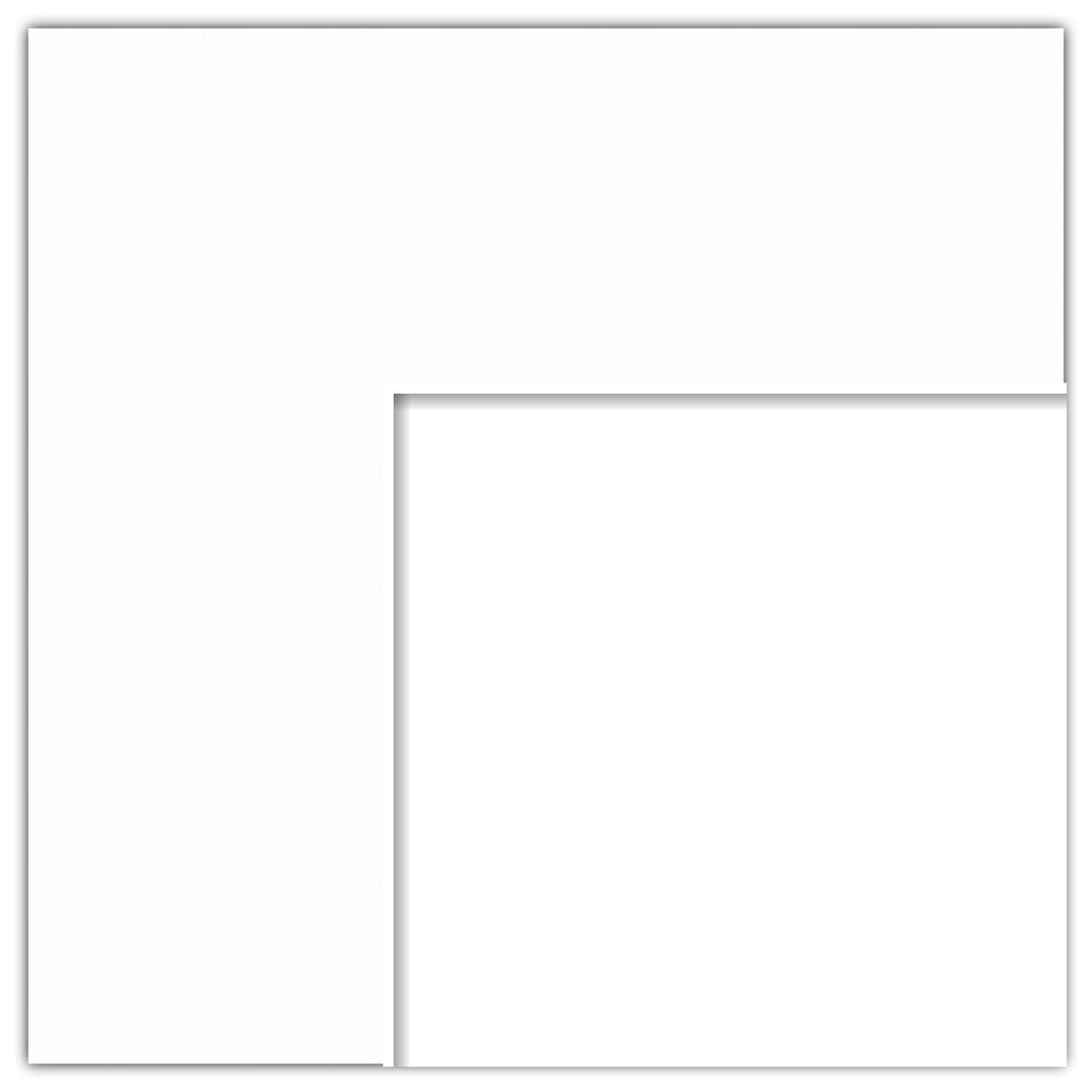 20x31 Smooth White/Super White Custom Mat for Picture Frame with 16x27 opening size (Mat Only, Frame NOT Included)