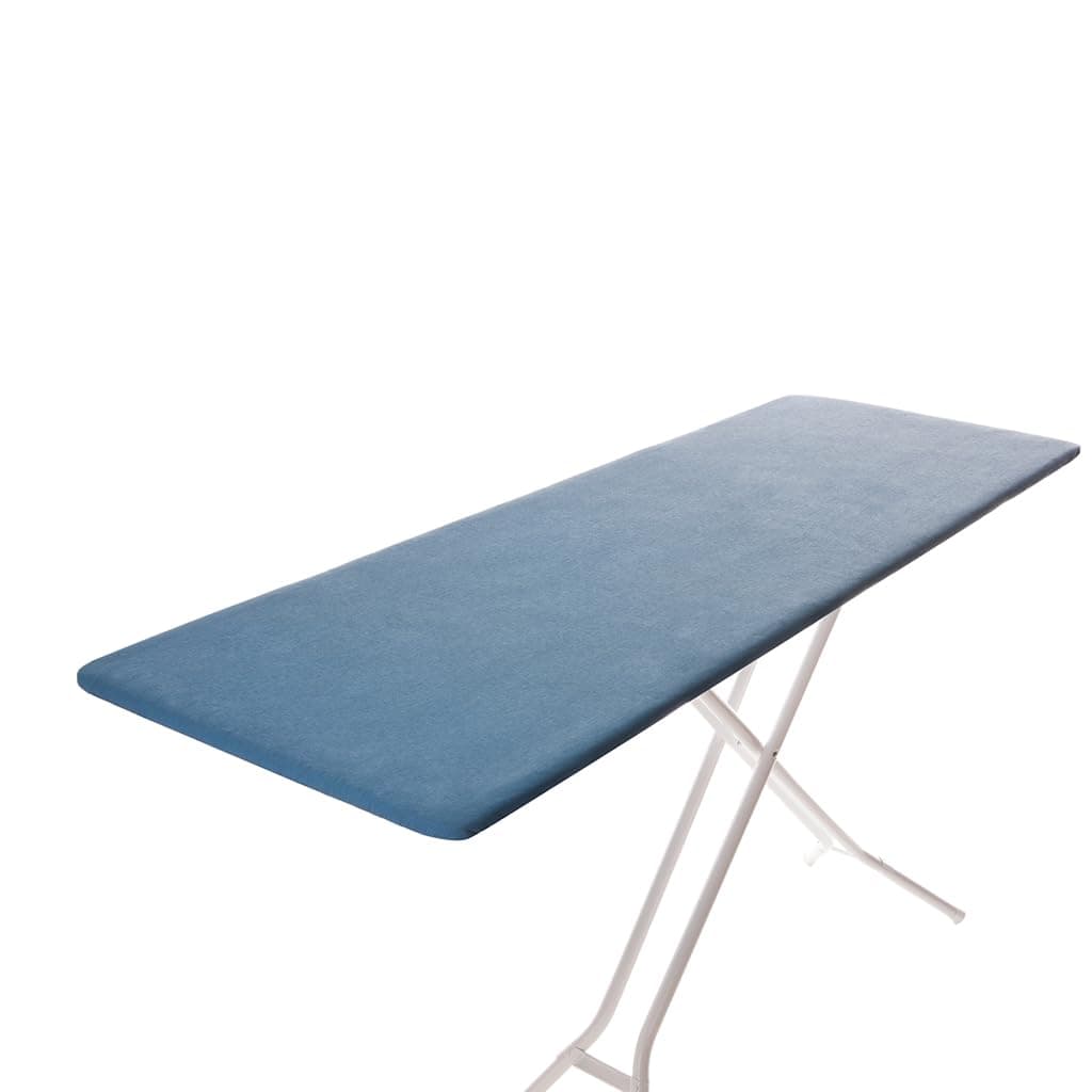 Rectangular Ironing Board Cover for Sullivans Better Board - Titanium Metallic Coating, Thick Padding, Scorch Resistant, Elastic Edge, 59x22, Made in Italy