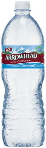 Arrowhead Bottled Water Flat Cap, 16.9-Ounce (Pack of 24)