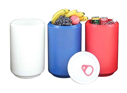 Ecocampor Rotomold Beverage Ice Barrel Cooler (White)