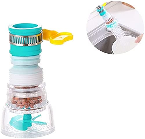 Kitchen Shower, Kitchen Bath Shower Faucet Filter Tap Device Head Nozzle Water saving(blue 2 PCS)