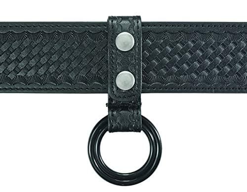 Air-Tek C and D-Cell Flashlight Holder - Plastic Ring - Nickel Snaps - Basketweave Finish