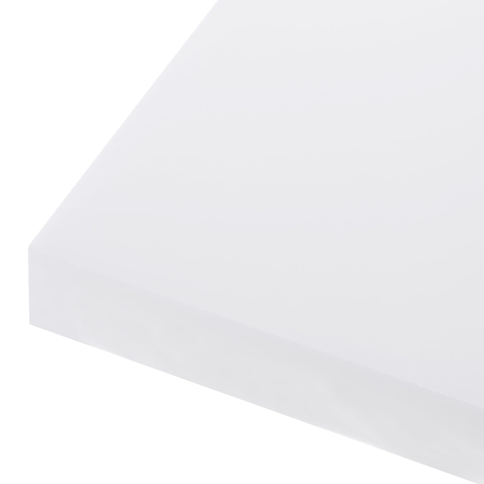 12" x 6" x 3/4" HDPE Plastic Sheet, High Density Polyethylene Sheet Cutting Board White Solid Block, [for DIY, Home Floor]