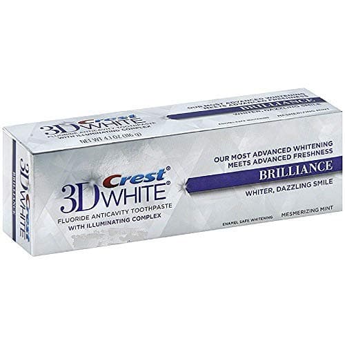 Crest 3D White Fluoride Anticavity Toothpaste 0.85 oz (Pack of 2)