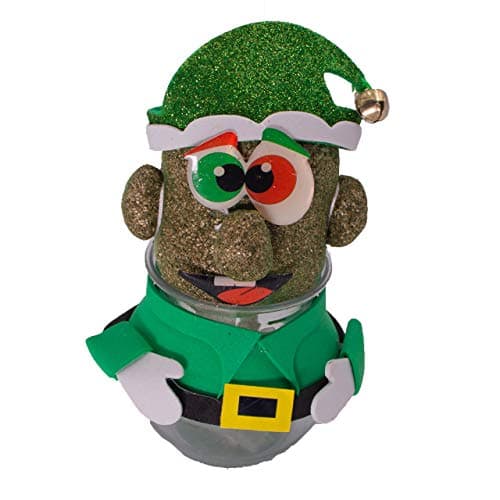 AvoSeedo Grass Head - Funny Fast Growing Grass Head Learning Toy for Kids (Christmas Elf)