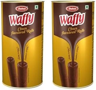 Waffy Chocolate Flavoured Rolls (300 Gram) (Pack of 2)