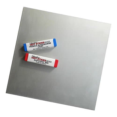 Enkaustikos Anodized Aluminum Plate - 8"x8"