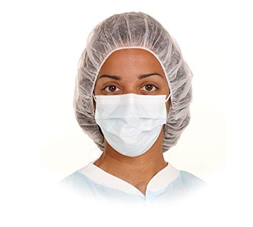 AMD-Medicom 8004-18 Bouffant Cap, 24" Size, White (Pack of 500)