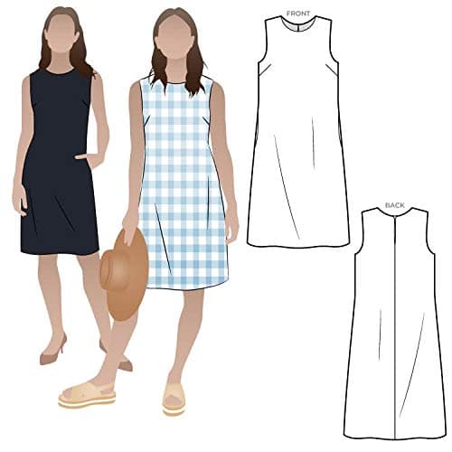 Style Arc Sewing Pattern - June Sheath Dress (Sizes 18-30)