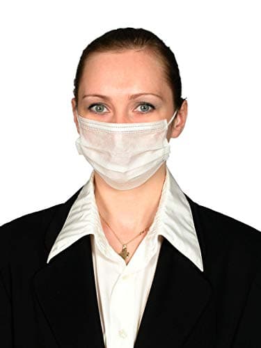 Non-woven Disposable Face Mask with 3ply Earloop White – pack of 10 (10)