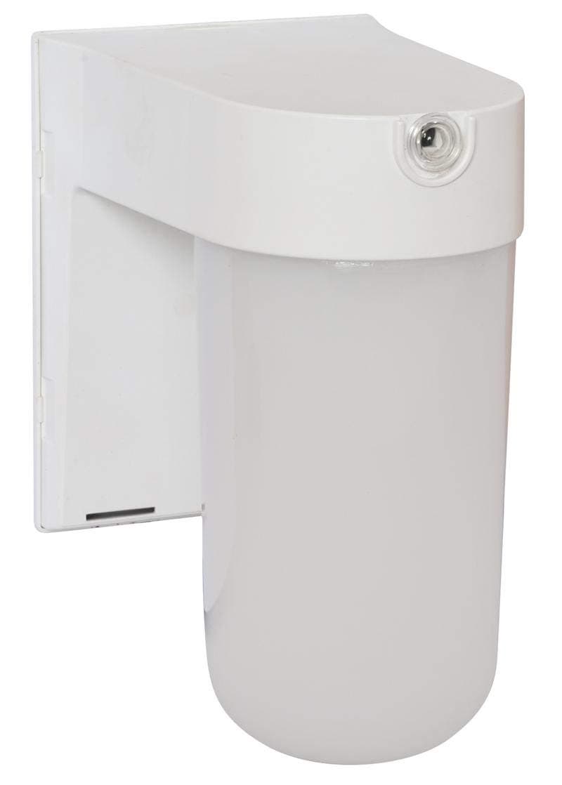 12 Watt - LED Security Light with Sensor - 4000K Cool White - 120 Volt - White Finish - PLT LED-SLC12WH