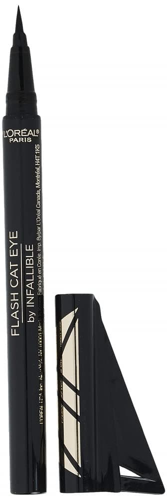 Makeup Infallible Flash Cat Eye Waterproof Liquid Eyeliner, Black, 0.44 oz.
