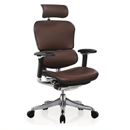 Ergohuman Executive Chairs (with Black Frame. Brown Leather)