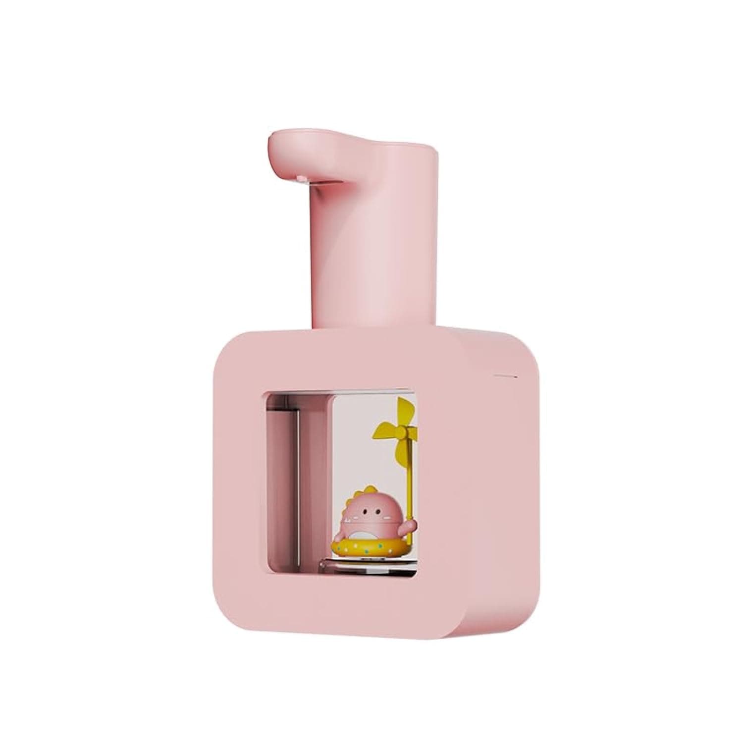 Touchless Cute Soap Dispenser for Hand Wash, Automatic Soap Dispenser, Electronic Rechargeable Foaming Soap Dispenser for bathroom, kitchen. Machine Automatic Cleaning Sanitiser (Pink)