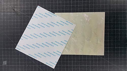 Half Size (adhesive tape) Donkey ear (Angel Wing) abalone shell inlay veneer 4.75 x 5.5 x 0.006 inch