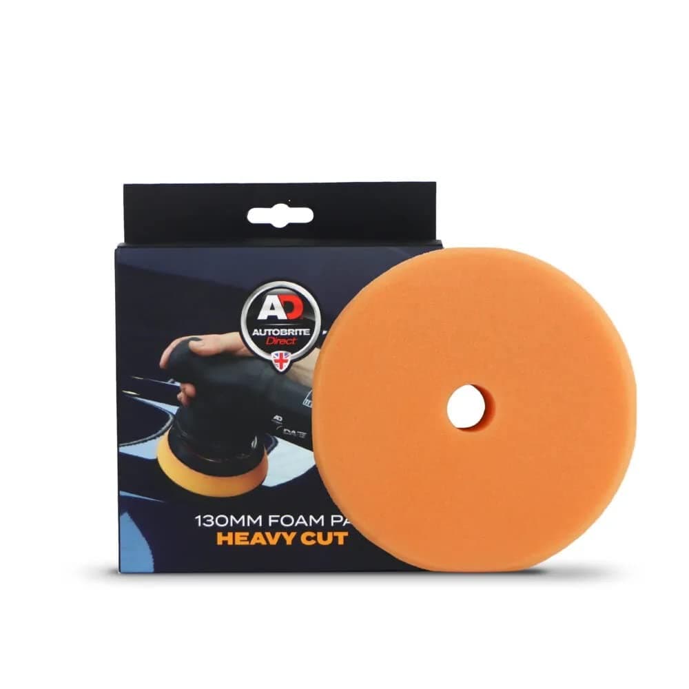 Autobrite 130MM Orange Cutting Foam Pad