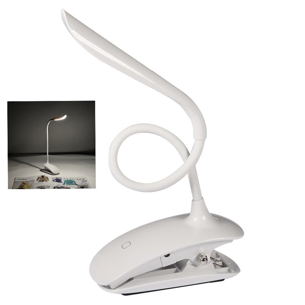 FADDIST Led Table Light Desk Lamp Touch Sensor Control 3 Level Adjustable Brightness (White)