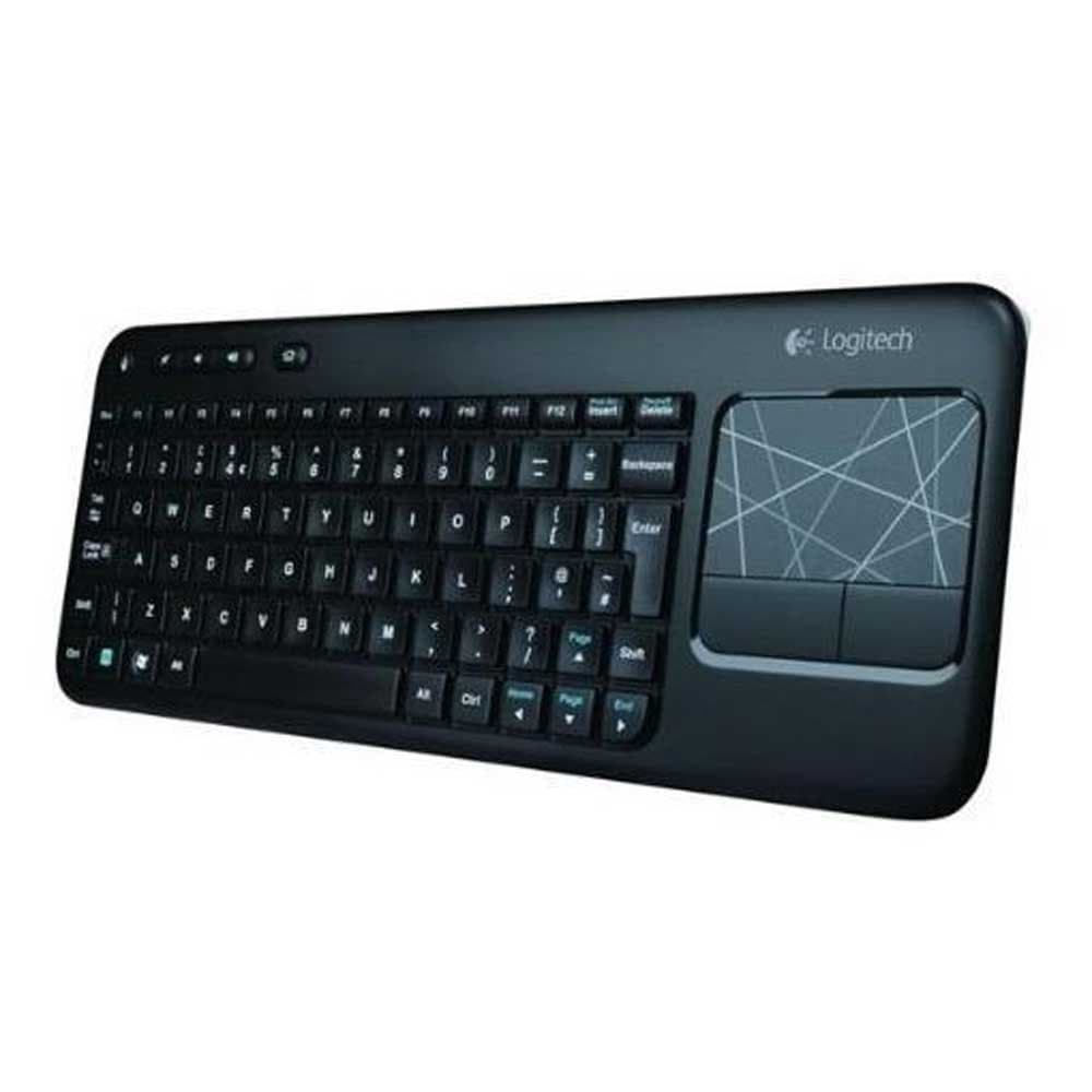 K400 Plus Wireless Touch TV Keyboard with Built-in Touchpad, Italian QWERTY Layout - Black