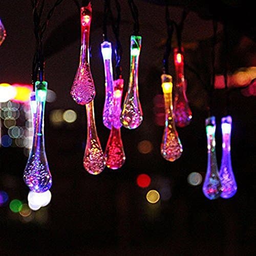 Solar String Lights Outdoor Waterproof 30 LED Camping 20ft 8 Modes Color Changing Novelty Patio Fairy String Lights Decorative for Christmas Cafe Garden Backyard Balcony Porch