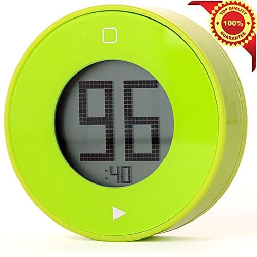 Deercy Digital Kitchen Timer with Large LCD Display Built-in Magnet, Simple and Easy-to-use Timer ( Green) …
