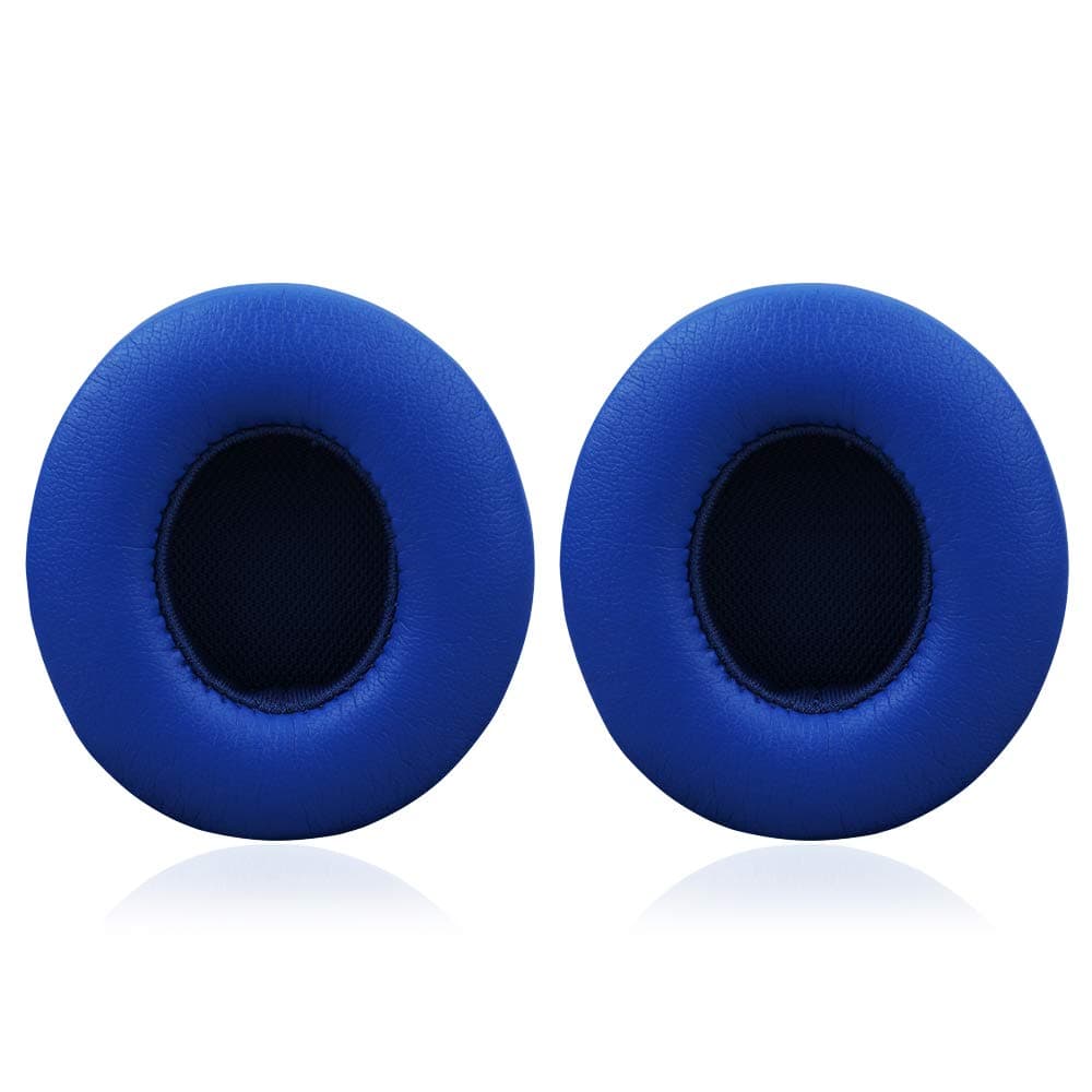 Beats Solo 2.0/3.0 Replacement Earpads, Protein Leather/Memory Foam Ear Cushion Pads Cover Ear Cups for Beats Solo 2.0/3.0 Wireless On Ear Headphones ONLY,Blue