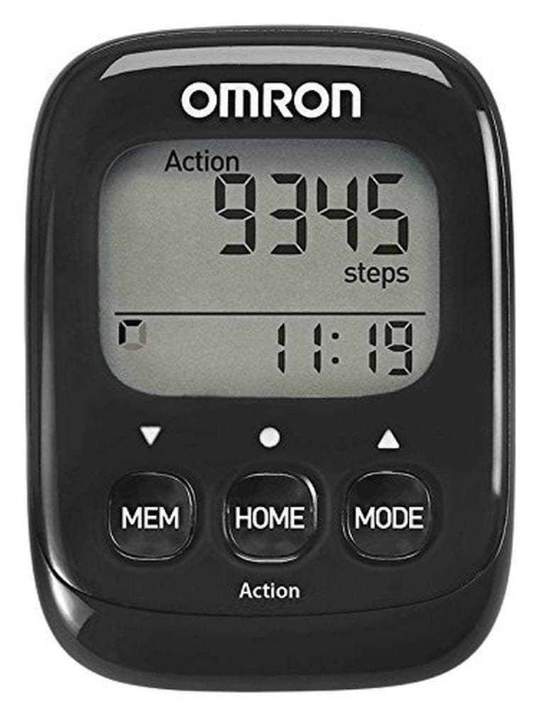 Walking Style IV Step Counter - Pocket Size Pedometer, Active Mode & Calorie Calculation, Large Buttons and Large Display and Highly accurate with 3D sensor