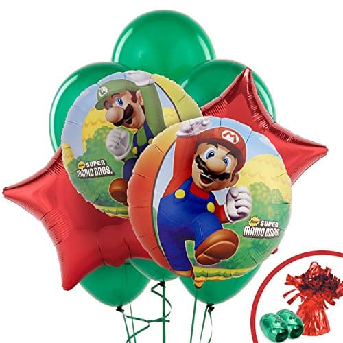 BirthdayExpress Mario Balloon Bouquet Kit (Each)
