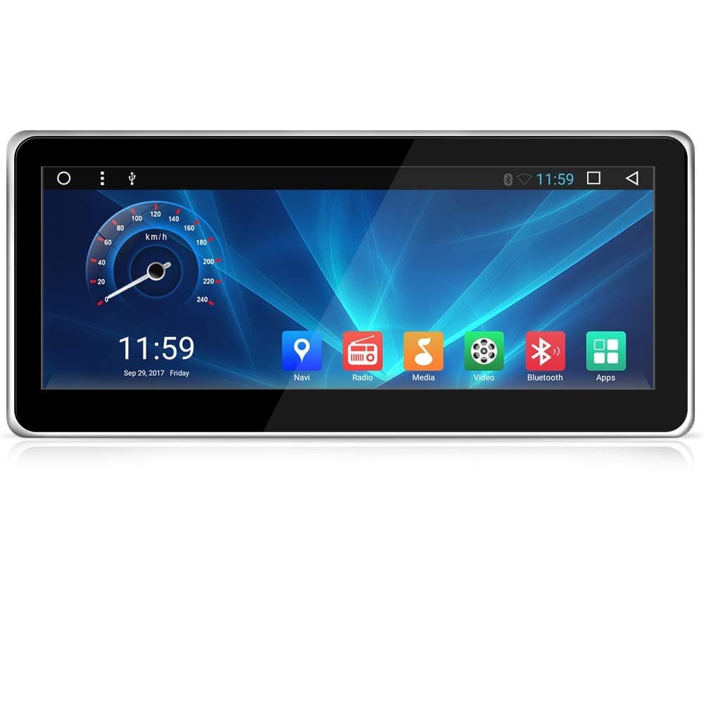 OAKIWI Infotainment System in-Dash GPS Navigation Bluetooth Stereo 10.25" Touchscreen AV Receiver Android Multimedia Radio Wi-Fi for 2007-2011 Mercedes Benz C/CLK Class W204 S204 C207 A209 Headunit