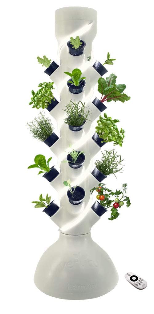 VERTICO Professional Hydroponic Vertical Growing System for Vegetables & Herbs (White)