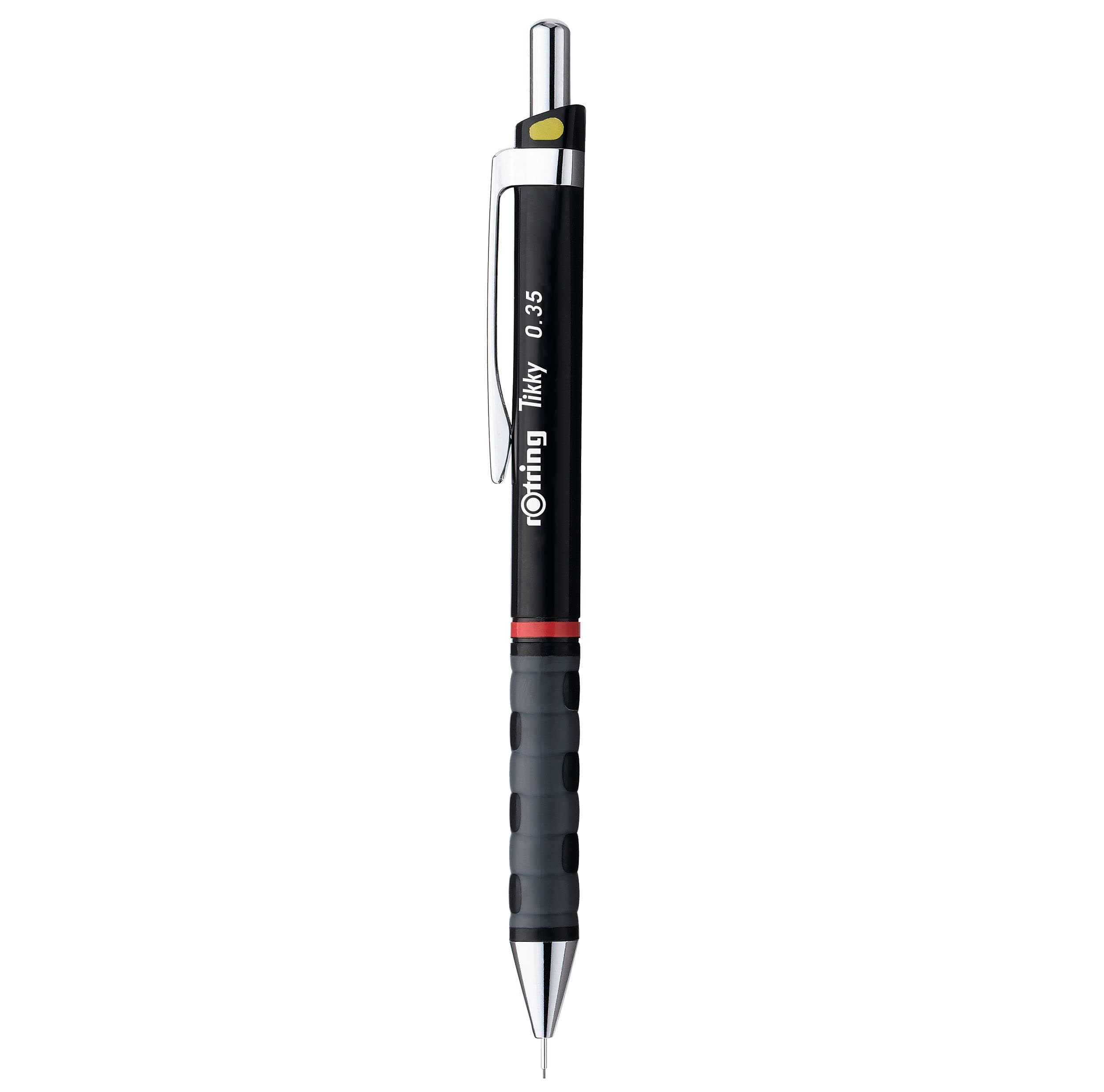 rOtring Tikky Colour-Coded Mechanical Pencils | 0.35mm | Black Barrel | 12 Count