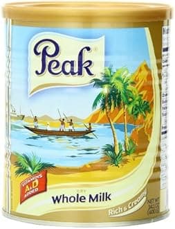 Peak Instant Full-Cream Dry Whole Milk Powder, 1200Grams (Pack of 3)
