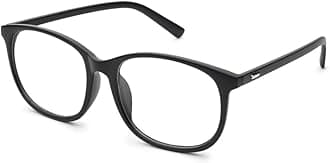 Jcerki Oversize Frame Nearsighted Glasses-2.00 Strength Short Sighted Men and women lightweight Myopia Spectacles