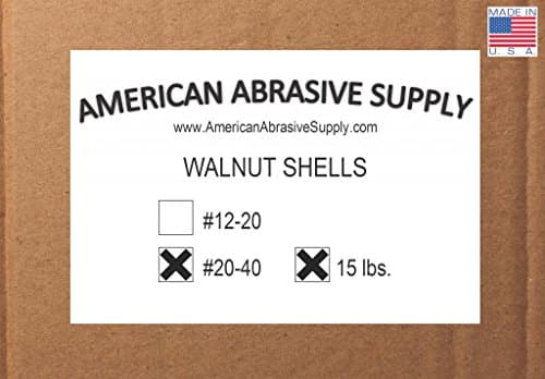 Walnut Shell 20-40 Mesh Blasting Abrasive (15 lbs.)