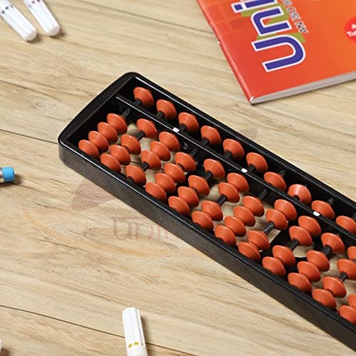 unikus's Abacus Tool | 17 rods | Brown Color | Counting Frame | Universal Abacus Tool