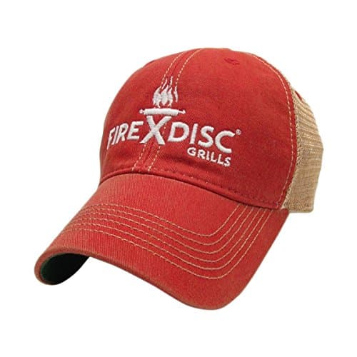FireDisc - Red Trucker Hat - Backyard Plow Disc Cooker | Portable Propane Outdoor Camping Grill