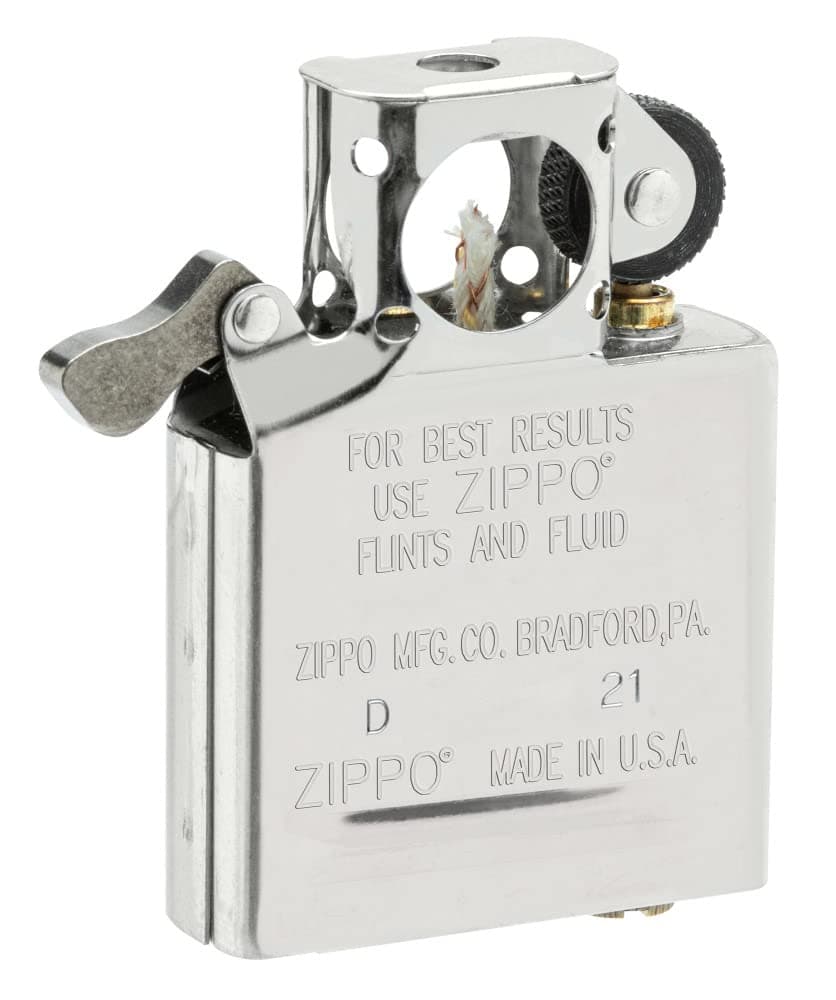 Zippo Insert for Windproof Lighters – For Pipes – Chrome – Interchangeable – Pipe Lighter – Refillable – Made in USA – Fits Classic Zippo Cases