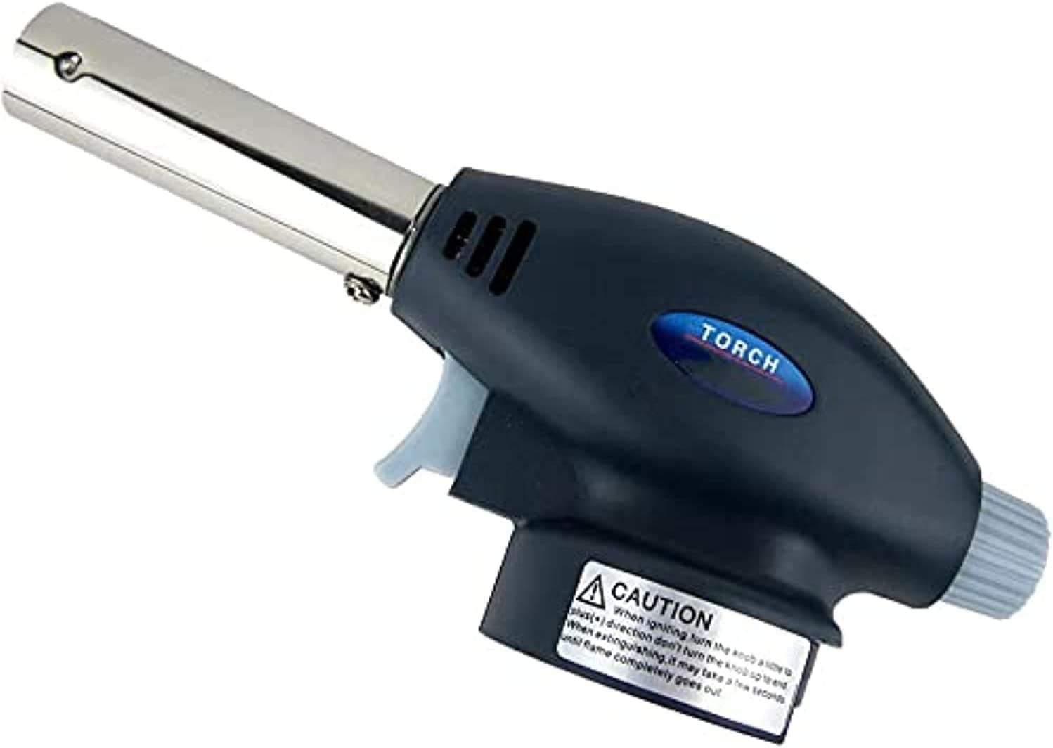 Torch Flame Gun | BBQ Charcoal LIghter | Adjustable Culinary Blow Torch for BBQ, Cooking, Baking, Welding, Soldering, Windproof Butane Gas Lighter | Piezo Ignition (Butane gas not included)